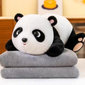 عروسک پتو بالشتی پاندا خوابیده